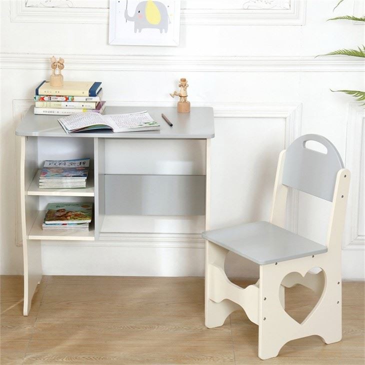 Wooden Kids study Table And Chairs (2)